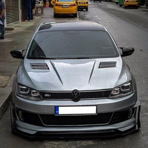 For Volkswagen Jetta Mk6 Batman Mirror Cover 2011+ Piano Black 2 Pcs. Right-Left