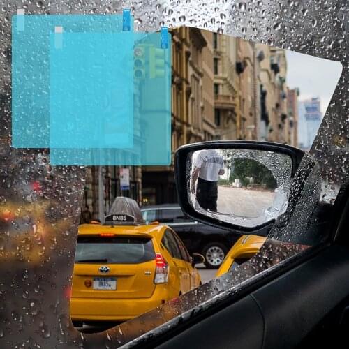 2PCS Car Rearview Mirror Side Window Protective Film Clear Suitable for Trucks and Big Cars Waterproof Rainproof Car Sticker