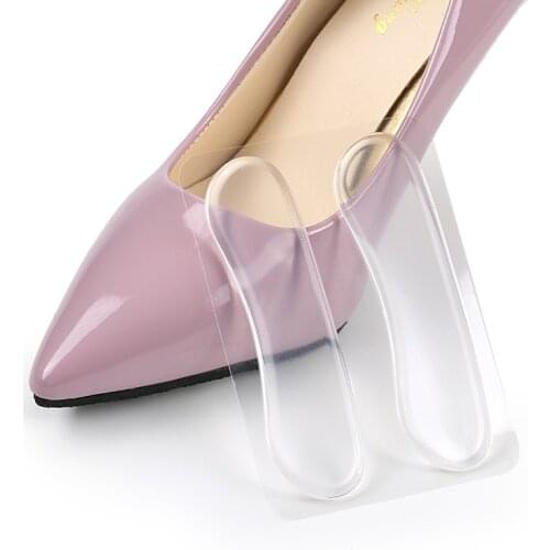 1-2Pair Silicone Gel Pad Heel Protector Soft Cushion Protector Foot Care Shoe Insert Pad Insole Shoes Stickers Linings Insoles