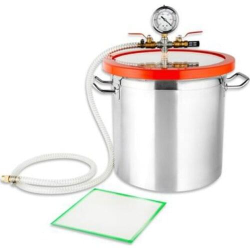 12L 3Gallon 250MM Stainless Steel Vacuum Degassing Chamber with Acrylic Lid