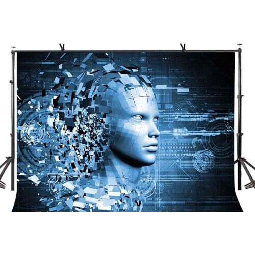 150x220cm Technological Innovation Backdrop Technological Innovation Potential Risks Photography BackgroundPhoto Screen