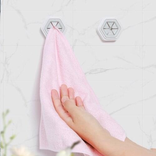 2PCS Towel Storage Buckle Clip Home Portable Wall Mount Towel Storage Clip Wash Cloth Organizer Self Adhesive Towel Buckle Hook