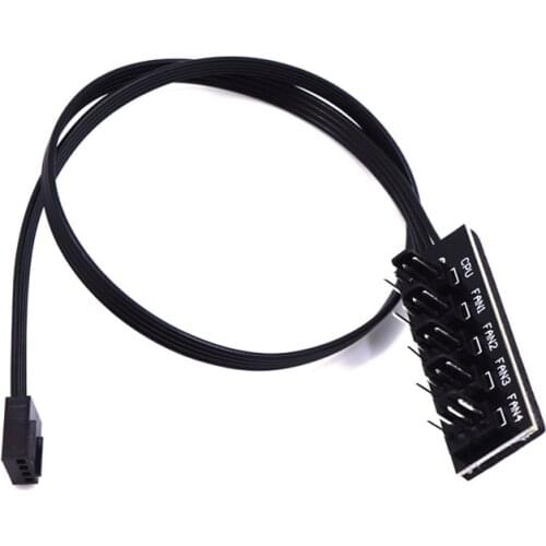 40cm 1 to 5 4-pins Molex TX4 PWM CPU Cooler Case Chasis Cooling Fan Power Cable Hub Splitter Adapter PWM 4Pin Fan Hub Controller