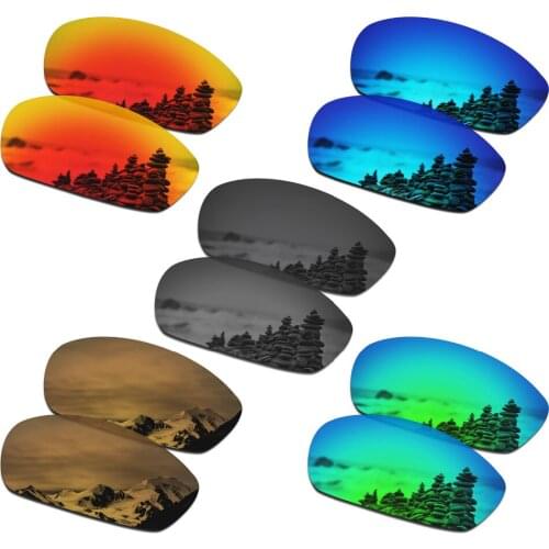 SmartVLT 5 Pairs Polarized Sunglasses Replacement Lenses for Oakley Straight Jacket 2007 - 5 Colors