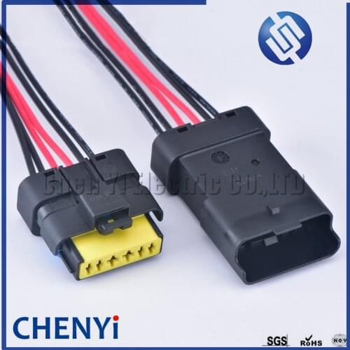 6 Pin Throttle Valve Plug Accelerator pedal connector Waterproof Electrical Connector With Pigtail For Renault Peugeot Citroen