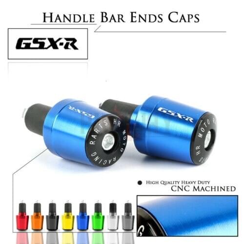 7/8'' 22mm Motorcycle Accessories Handlebar Grips End Handle Bar Cap End Plug For SUZUKI GSXR600 750 1000 GSX 250R GSX 1300R