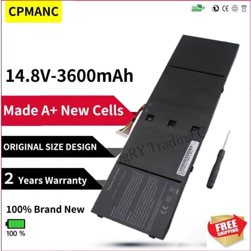 HSW Laptop Battery AP13B3K for Acer Aspire V5 R7 V5-572G V5-573G V5-472G V5-473G V5-552G M5-583P V5-572P R7-571 AP13B8K