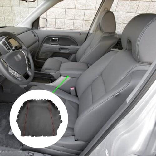 Car Accessories Center Console Lid Armrest Box Leather Cover Sticker Trim For Honda Pilot 2003 2004 2005 2006 2007 2008