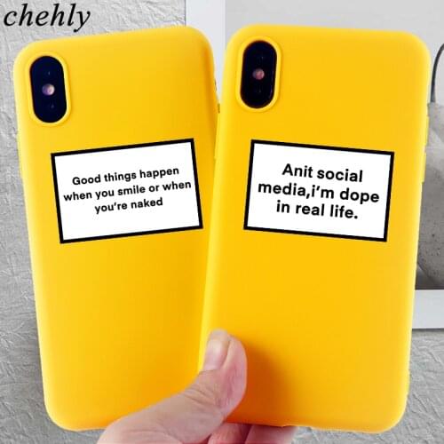Phone Case for IPhone 6s 7 8 11 Plus Pro X XS MAX XR SE Fashion Words Cases Soft Silicone Fitted TPU Back Accessories Covers