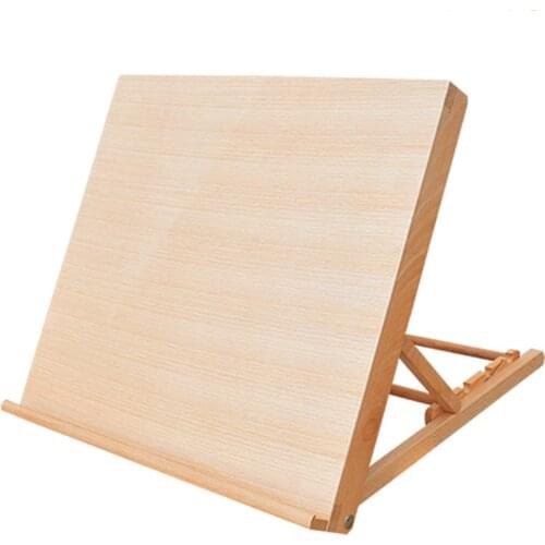 Adjustable Sketch Easel Wooden Desktop Easel Artist Tabletop Drawing Board Stand Easel For Watercolor Oil Painting Art Supplies