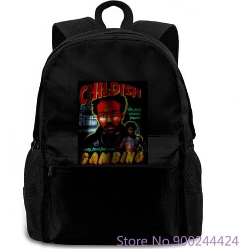 Childish Gambino This is America Tour merch women men backpack laptop travel school adult student