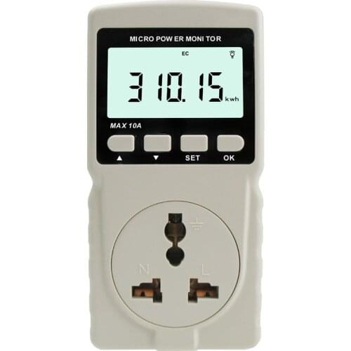 GM86 Measuring Instrument for Teaching Experiment of Household Appliances Grid Voltage Current and Power Monitoring/power Socket