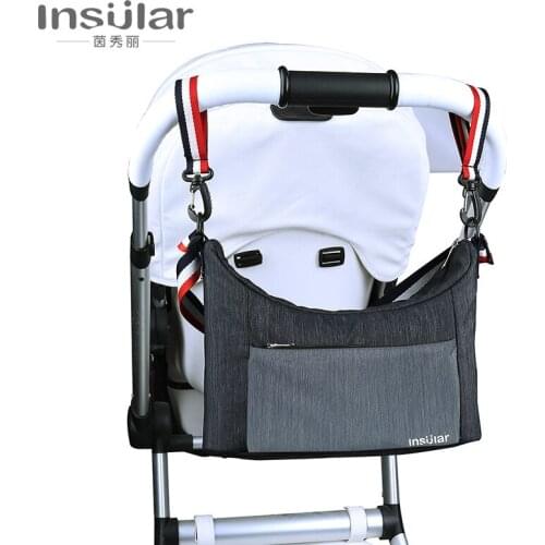 Multifunctional Waterproof Shoulder Crossbody Mummy Bag Stroller Bag Mother and Baby Diaper Bag Stroller Hanging Bag