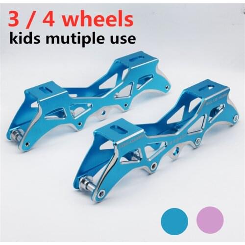 Multiple Use 3 wheel Kids Inline Speed Skates Frame 3X90MM 3X100mm transfer 4 wheels Roller Slalom 4X68MM 4X72MM Skating base