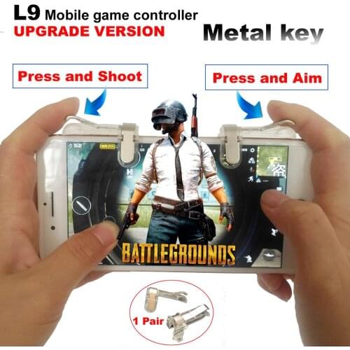 PUBG Mobile game Controller Trigger Game Fire Button Phone Joystick For PUBG For IPhone 7 8 Plus For Xiaomi Android