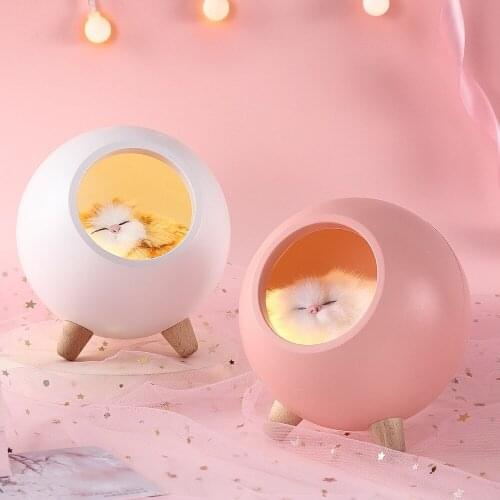 The new little cute pet house night light creative girl gift bedside bedside feeding light LED atmosphere light gift light