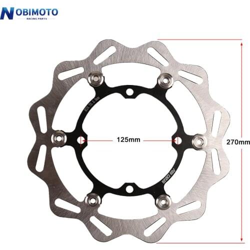 Motorcycle 270mm New Front Floating Brake Disc Rotor For Kawasaki 125 250 250F 450F 450R KX KLX 2006-2021 Motocross Dirt Bike