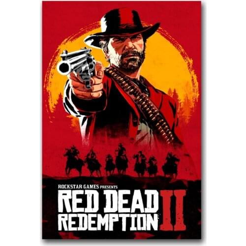 Red Dead Redemption 2 Movie Posters HD Print on Canvas Modern Movie Art Cuadros Pictures for Home Living Room Decoration