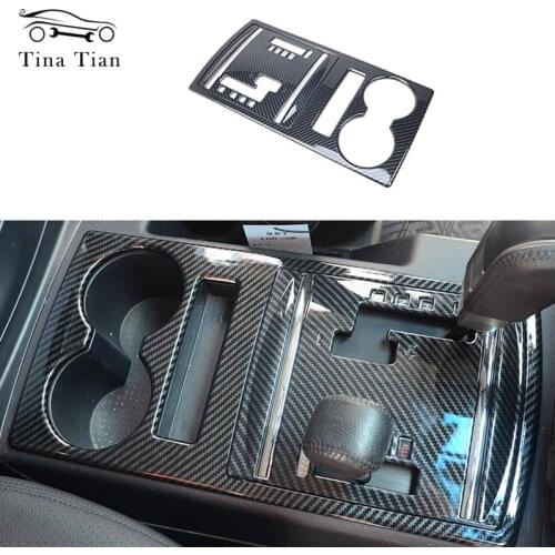 Fit for Mitsubishi PAJERO LEFT SIDE Carbon fiber Car Interior color Gear Cover Panel