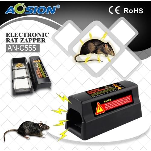 Aosion hot electric rat zapper electronic 8000-volt high voltage shock mouse trap home use powerful electric rat mouse killer