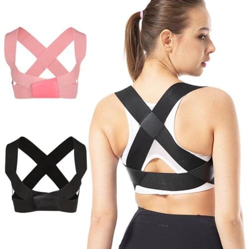 Adjustable Posture Corrector Spine Orthosis Polyester Fiber Back Support Kyphosis Correction for Adults corrector de postura