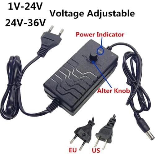 Adjustable Universal AC DC Power Supply Adapter Adaptor Regulated 5V 12V 14V 15V 16V 18V 24V 26V 28V 30V 31V 32V 36V Adaptador