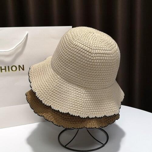 Fisherman Hat Fresh Literary Style Knitted Hat Autumn And Winter Berets Hats Women Simple Wild Warm Bucket Hat