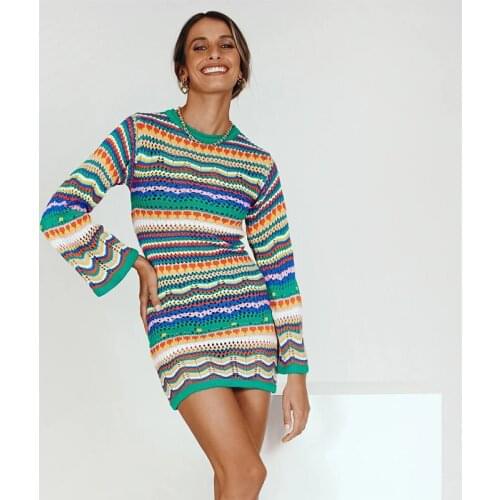 Модные вязаные платья SUNSIOM China At AliExpress