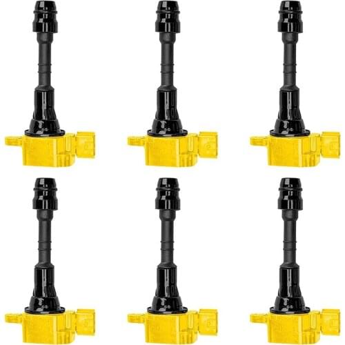 Heavy Duty Ignition Coil Set of 6 for Nissan Maxima 3.5L V6 Nissan NV1500 4.0L V6 Nissan NV2500 4.0L V6 UF-349 C1406