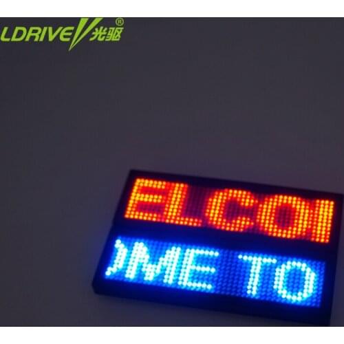 LED USB Charging Wireless Mini Display Car LED Table Board Car LED Digital Display Board Wireless Red Blue Digital LED Badge