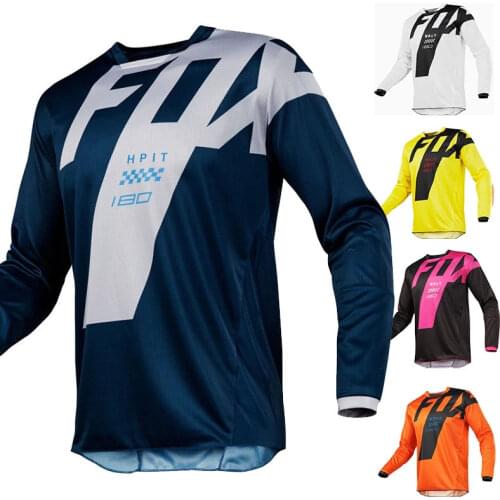 Motorcycle mountain bike team downhill jersey HPIT FOX MTB Offroad DH MX bicycle locomotive shirt cross country mountain jersey