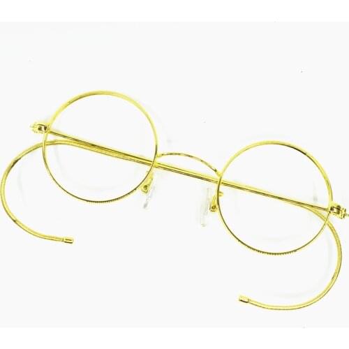 42mm small size Vintage Round Antique Wire Rim Metal Reading Glasses Full Rim +100 +150 +125 +175 +200 +225 +250 +275 +375 +350