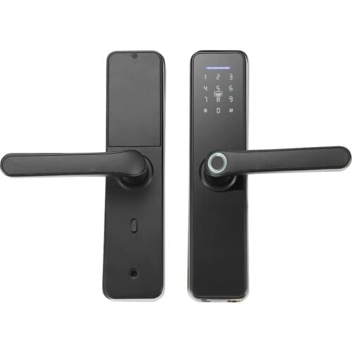WAFU Tuya Fingerprint Lock Indoor Electronic Lock Smart Fingerprint Password Card Mechanical Key Touchscreen Keypad Door Lock