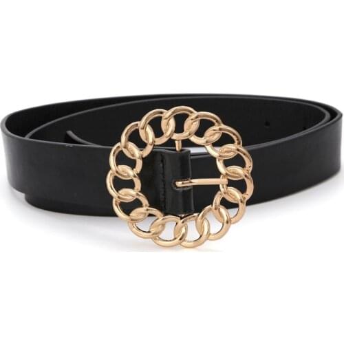 Fashion Hollow Geometry Round Shape Women Belt Vintage Metal Pants Jeans Belt Retro Jewelry Accessories Wholesale