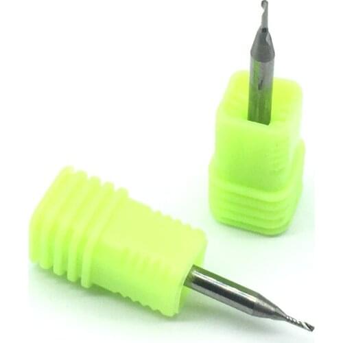 1PC One Flute Spiral 3.175 1mm 4mm long Wood Milling Cutter high quality PVC Carbide Engraving Cutters CNC router bits acrylic