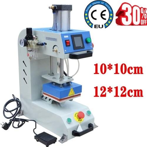 10*10cm 110V/220V Pneumatic hot stamping machine Single station automatic heat press machine Heat transfer machine equipment