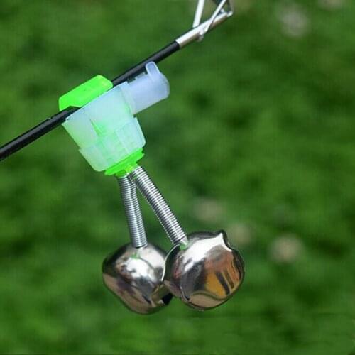 10Pcs Fishing Bell Bite Alarms Fishing Rod Clamp Tip Clip Bells Ring Carp Fishing Accessories Tackle Outdoor Fishing Equipment