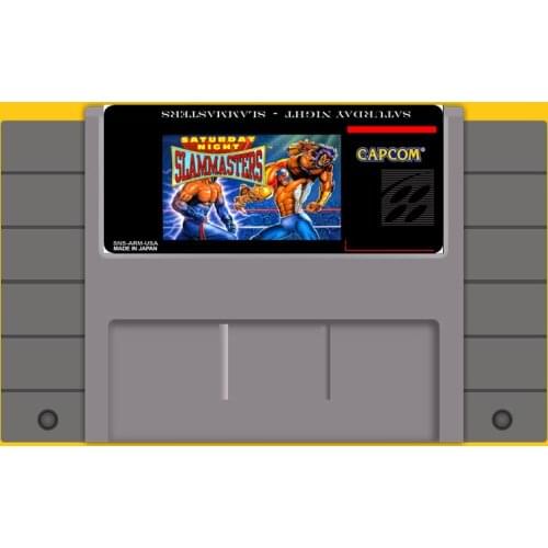 Saturday Night Slammasters 16 Bit Game Card For USA NTSC Game Player