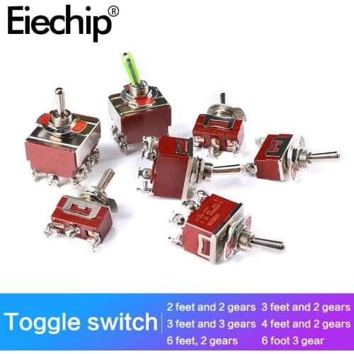 2PCS/lot Miniature Toggle Switches E-TEN1021/1121/1122/1221/1321/1322 Toggle Switch 2/3/4/6PIN 15A250V AC high quality Switches
