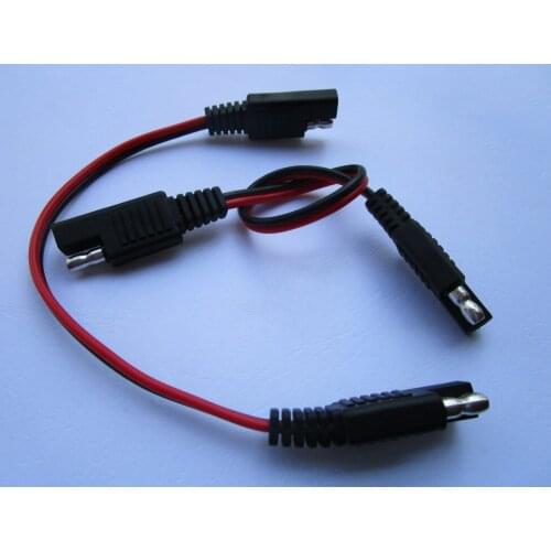 20 Pcs 18AWG SAE to SAE 2 Wire Quick Connect Disconnect Weatherproof Heavy Duty Plug Ends 25cm