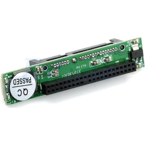 2021 New IDE 44pin 2.5" HDD Drive Female to 7+15pin Male SATA Adapter Converter New Card