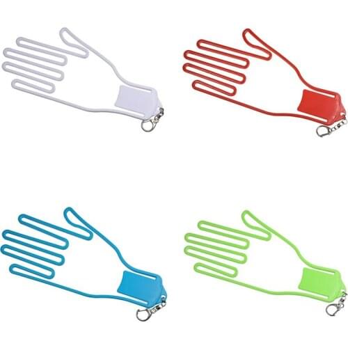 4pcs/set Golf Glove Stretcher with Key Chain Plastic Glove Rack Golf Glove Hanger Holder Stretcher with Strap Golf Accessory