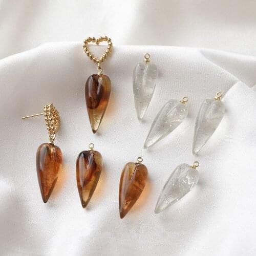 Min order 20pcs/lot color cartoon irregular resin hearts shape floating locket charms diy jewelry earring pendants accessory