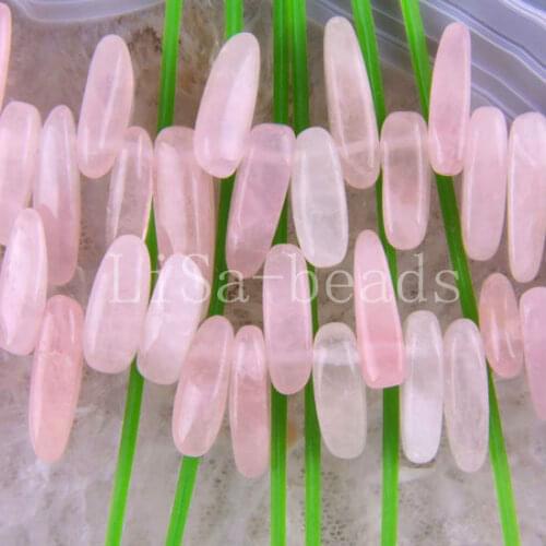Teeth Loose Beads Fit Bracelet Necklace Earrings for Women Girls Jewelry Gift Chip Natural Stone Pink Crystal Beads 16.5" S026