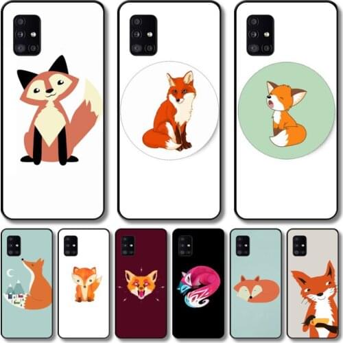 Lovely foxes Phone Case For Samsung Galaxy A 12 51 52 21 71 72 42 31 10 80 90 S E 5G Black Shell Art Cell Cover