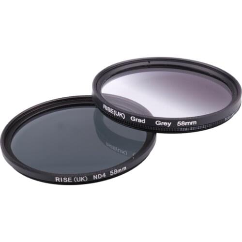 Camera Filter 58mm Full Grey Gradual Grey Lens Filter for Nikon D3100 D3200 D5100 SLR Camera Lens