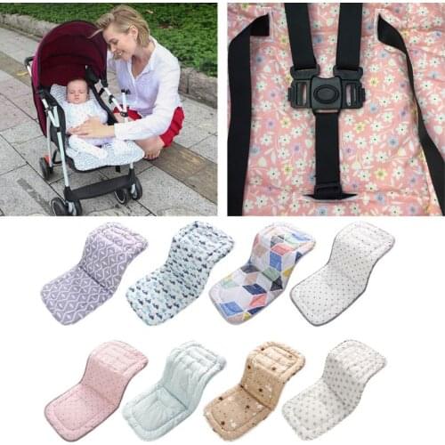 C5AA Baby Stroller Pad Cotton Stroller Mattresses Accessories Baby Chair Cushion Seat Pad For Prams Kids Trolley Mat