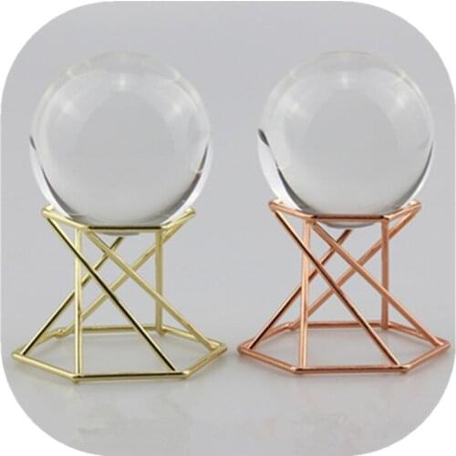 Metal Sphere Base Minerals Crystals Gems Healing Reiki For Home Decoration Gemstones