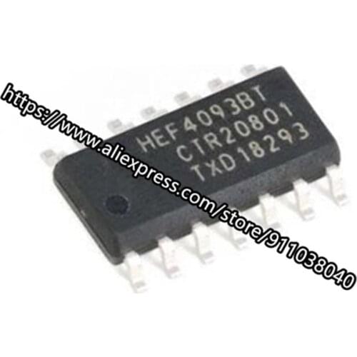 10pcs/lot HEF4093BT CD4093BM SOP HCF4093 SOP-14 HEF4093 4093 SOP14 logic device chip