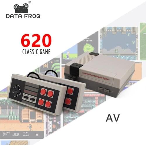 DC 6V-150 mA Mini TV Handheld Video Simplified Ver Game Console AV Port 8Bit Retro Gaming Player Built-in 620 Classic Games (EU)